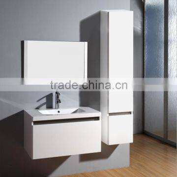 british style bathroom vanity furniture /mirror cabinet &polymarble basin