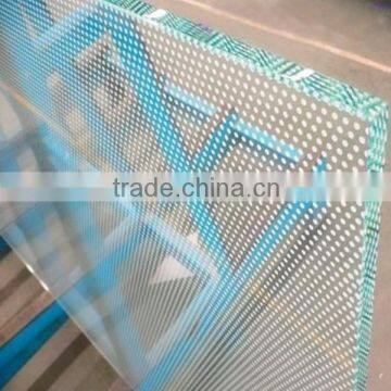 6mm,8mm,10mm toughened silkscreen printed glass China manufacture