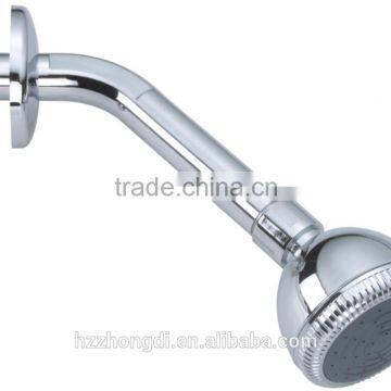 plastic over shower head with arm and flange