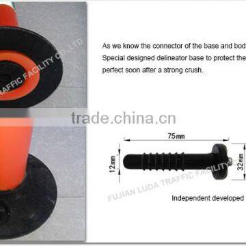 Heat-resistant EVA Traffic Posts Barriers With Flange Base photo-6