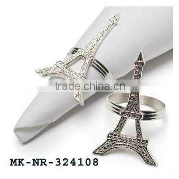 Eiffel tower brass Napkin rings
