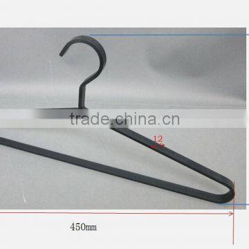 Metal Wide Board Clothes Top Hangers Black Adult Coat Hangers photo-3