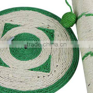 BSCI QQ-pet Factory Hot Cat Scratching Post Green Sisal Cat Tree Toy photo-3