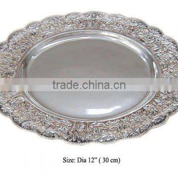 Designer Hot wedding silver charger plate