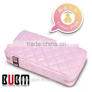 Fashion Pink 64 Capacity PU Fabric DVD Case CD Holder Personalized cd Case Multi Disc Dvd Cases photo-2