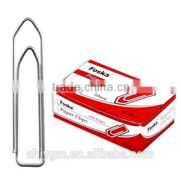 Promotion good quality bote-shaped nickel plating paper clips