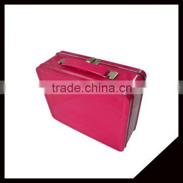 Wholesale Best Selling Rectangle Metal Lunch Container With Metal Buckle/Handles
