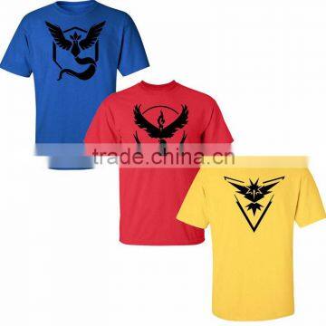 Customised Yiwu Market Multi-color Pokemon Go T shirt Printed T Shirts