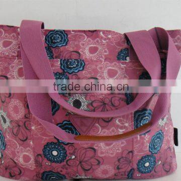 Ladies Fashion Printing Crinkle Nylon Customized Shopping Tote Bag photo-2