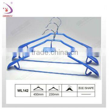 PVC-coated metal clothes hanging /metal hanger