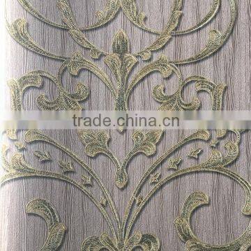 deep embossed vinly wallpaper with beautiful European vines