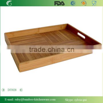 DT028/Large China Feature Food Clothes Bamboo Wood Vietnam Texture Sandbeach Sauna Room Feature Serving Tray