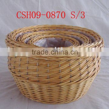 willow basket for garden or plant