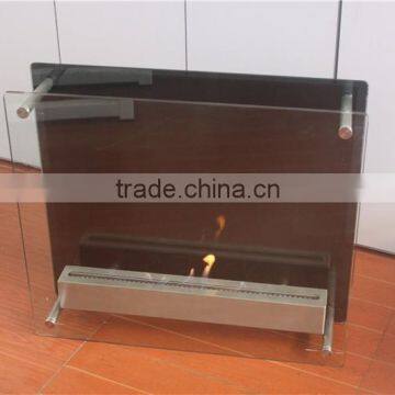 Morden Table Top Free standing bio ethanol glass fireplace