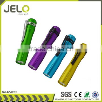 Ningbo JELO High Power Aluminum 0.5WLED Torch Mini Gift Pocket Flashlight Outdoor Pen Clip dental medical torch