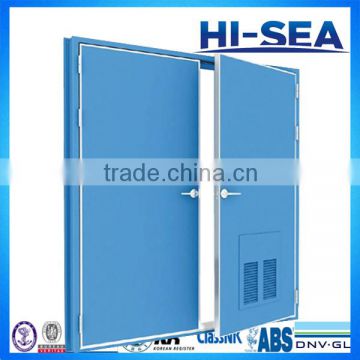 Marine Single-Leaf or Double-Leaf Steel B15 B0 Fireproof Door for Ship