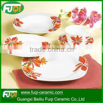 20pcs square disposable talbleware set