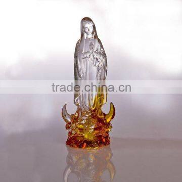 WF301 lead crystal statue -- blessed Virgin Mary