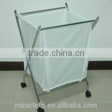 X Frame Square Canvas Laundry Basket