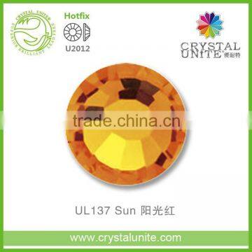 U2012 Sun Lead Free Hot Fix Rhinestone