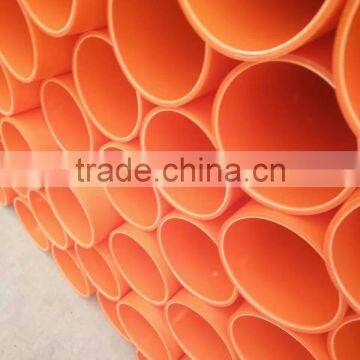 Black orange color PE conduit pipe plastic tube for electrical system