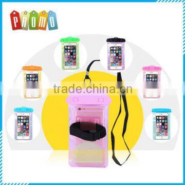 Wholesale PVC waterproof phone pouch with armband, waterproof phone bag for iPhone