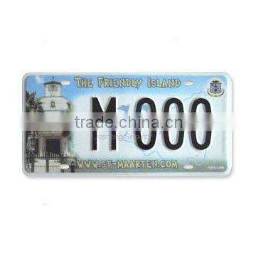 vehicle license plate