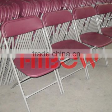 special red color metal folding chairs for wedding