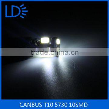 CANBUS T10 10pcs 5730 Smd Car Panel Light 12V Led Light Bulbs for Car
