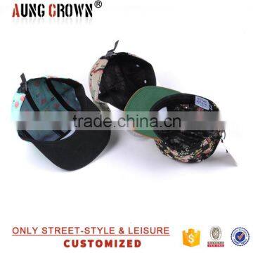 Floral Custom 5 Panel Wholesale Camper Hat photo-4