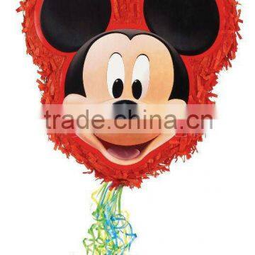 MICKEY MOUSE SHAPED PULL STRING PINATA BIRTHDAY PARTY