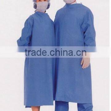 blue protective SMS disposable gown