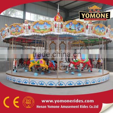 China factory manufacturer amusement rides 24 seats carousel outdoor equipment for sale