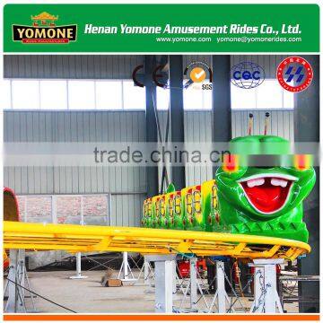 2016 Popular Amusement Park Outdoor Games Rides Caterpillar Roller Coaster With Track Train for Sale