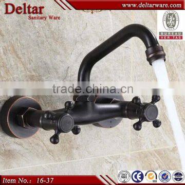 Black brass faucet wall mounted faucet, top grade antique dragon faucet