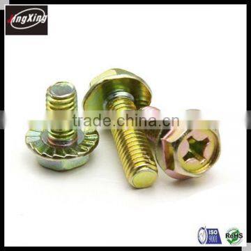 Factory Supplier Carbon Steel DIN6921 Grade 4.8/8.8 Zinc Plated Flange Bolt
