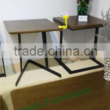 coffee table metal frame wood square wood coffee table