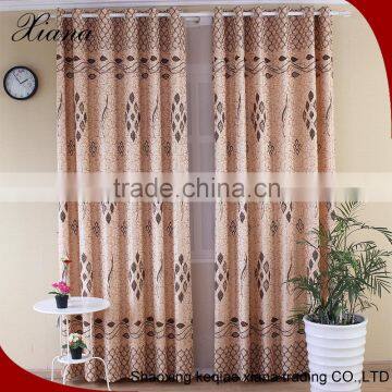 polyester curtain fabric , luxury style flocking curtain