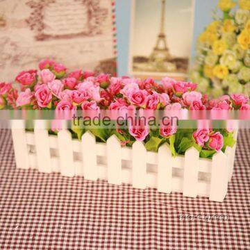 2014 hot sale similar with rose flower,decorative hanging flower planters,factory direct artificial flowers(AM-881454)