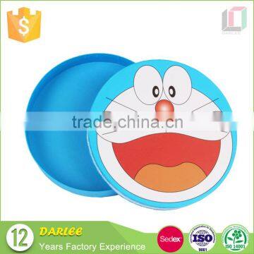 Round Shaped Cartoon Cardboard Gift Packaging Box With Paper Bag