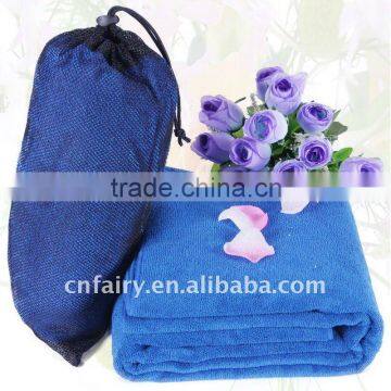 microfiber sports towel&camping outdoor towel 50x100cm with net bag