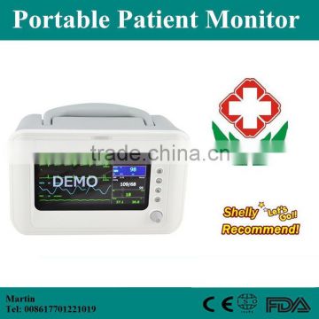 CE Approved High Quality Hospital Clinic Doctor Portable/Handheld Multi-Parameter Vital Sign Patient Monitor RPM-9000F-Shelly