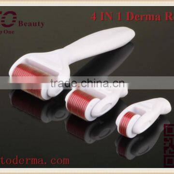 GTO Micro Needle Stainless Steel 300/720/1200 Needles 4 in 1Derma Roller With Desinfection Tank photo-2