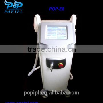 3 Handles E-light Ipl RF Nd Yag 1-50J/cm2 Laser IPL Hair Removal POP IPL Skin Lifting