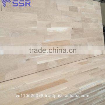 Finger joint board from Oak wood/Oak glued laminated board