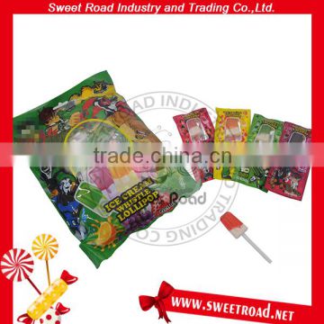 Sweet Halal Ice Cream Shape Whistle Lollipop