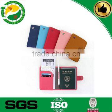 Alibaba China manufacturer fancy unique pull-up leather &pvc travel passport holder