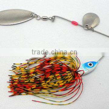 jig head lure with rubber skirt