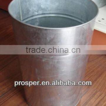 metal flower bucket without handle