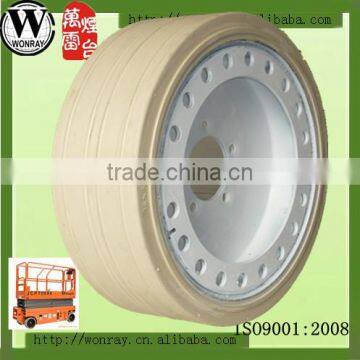 Rubber Wheels 8 Inch, 4.00 x 8 Solid Tires for Scissor Lift photo-2